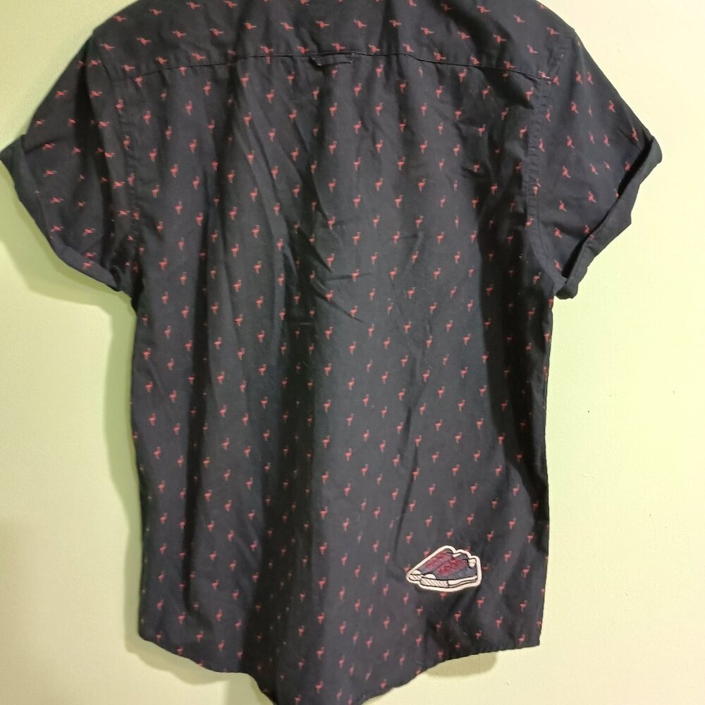 Flamingo Pattern Button Down - Picture 2 of 7